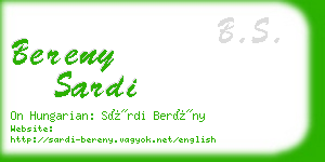 bereny sardi business card